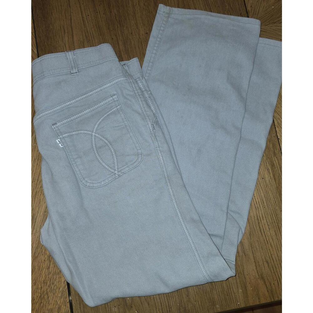 VTG 70s Levi's Light Gray Denim Jeans 32x30